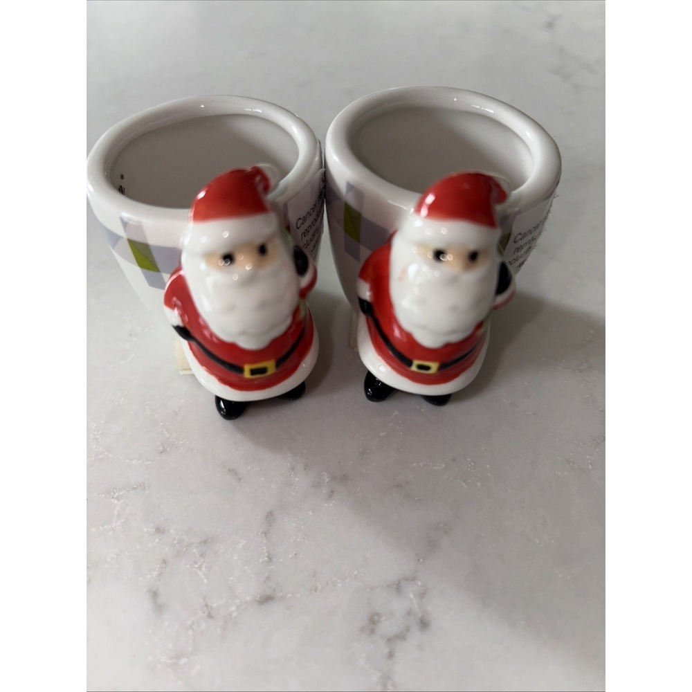 Lot Of‎ 2 Cath Kidston London Santa Claus Christmas Egg Cup-New!